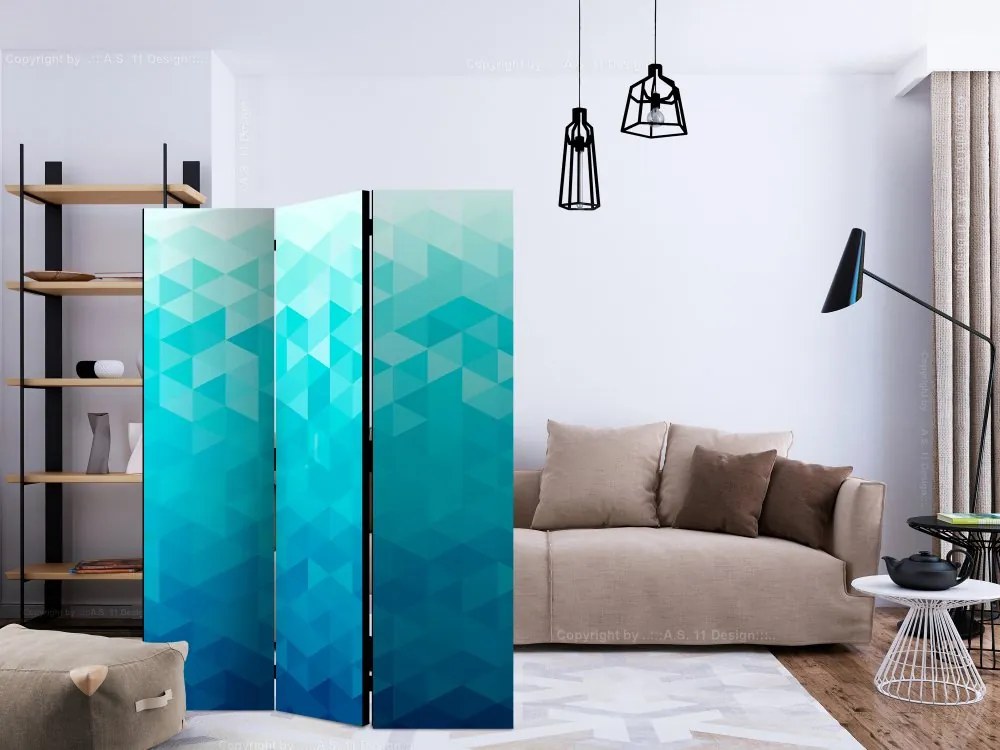 Artgeist Paraván - Azure pixel [Room Dividers]