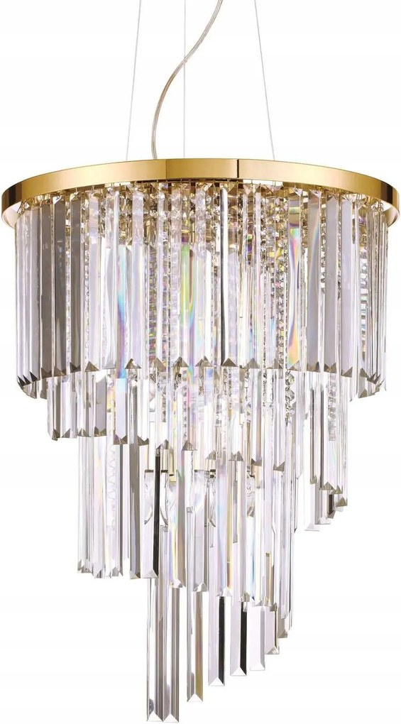 Závesné svietidlo Ideal Lux Carlton SP12 oro 213521 E14 12x40W 50cm zlaté