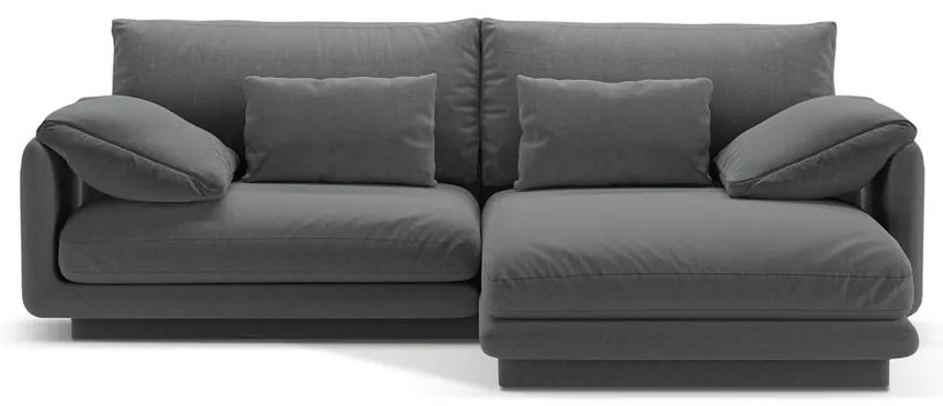 Tmavosivá rohová pohovka (pravý roh) Torino – Micadoni Home