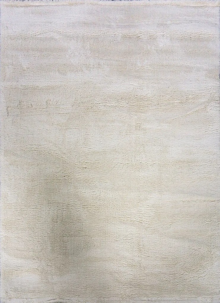 Biely shaggy koberec Microsofty 8301 WHITE – obdĺžnikový Rozmer: 60x100 cm