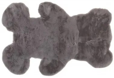 Koberček RABBIT FUR TEDDY BEAR tmavosivý