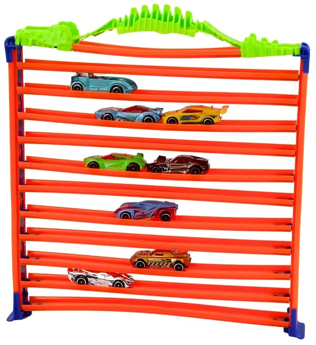 LEAN TOYS Garážová parkovacia autodráha 2v1 360*