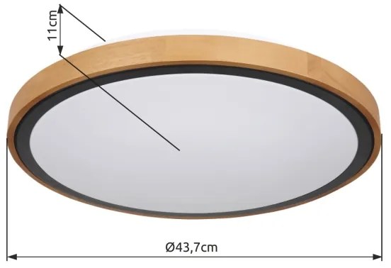 Globo 41764-24 - LED Stropné svietidlo BRUNO LED/24W/230V 437mm 3000/4500/6000K