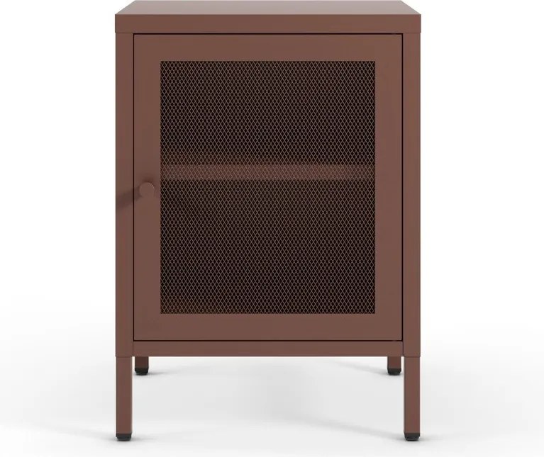 Vínovočervený nočný stolík Fayna – Marckeric