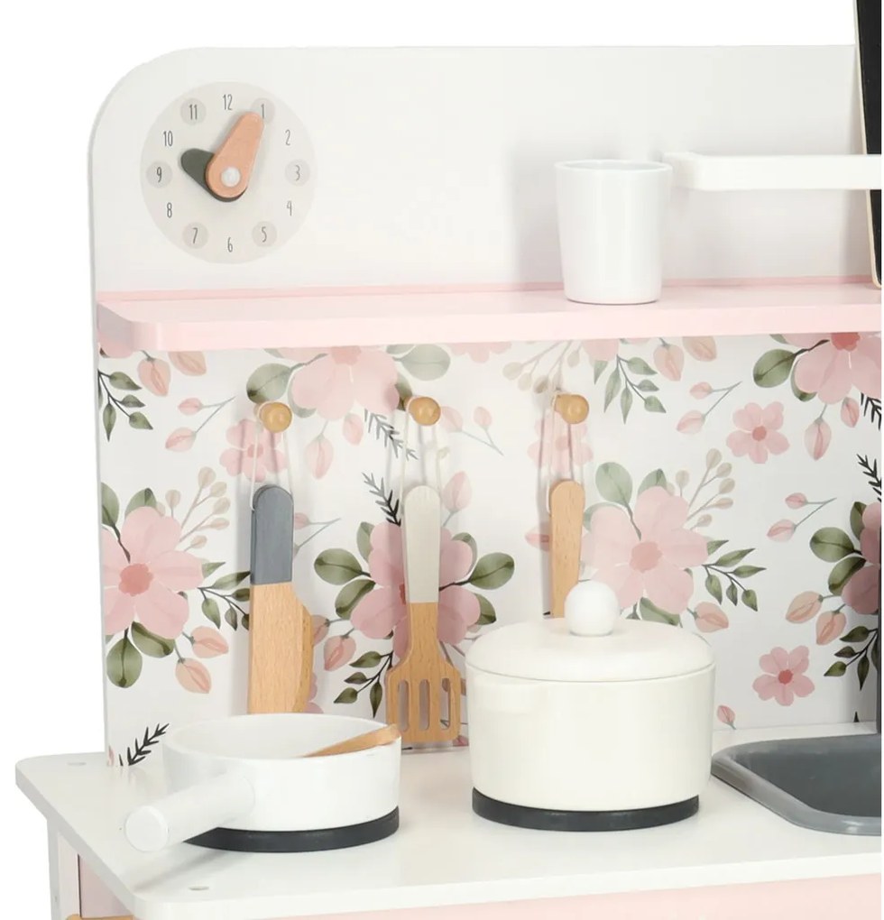 KIK Drevená kuchynská ružová rúra LULILO