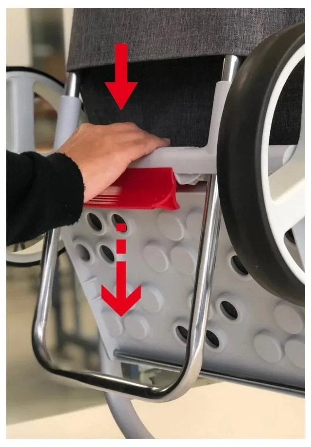 Nákupná taška na kolieskach 53 l Com Tweed Polar Black Tube – Rolser