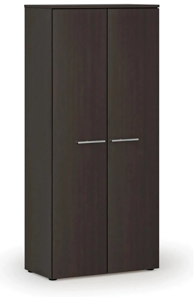 Šatníková skriňa s výsuvom PRIMO WOOD, 800 x 420 x 1781 mm, wenge