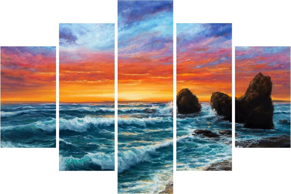 Obraz - Západ slnka (150x105 cm)