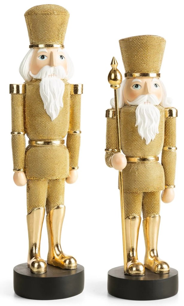 VIANOČNÁ SOŠKA NUTCRACKER 32CM ZLATÁ
