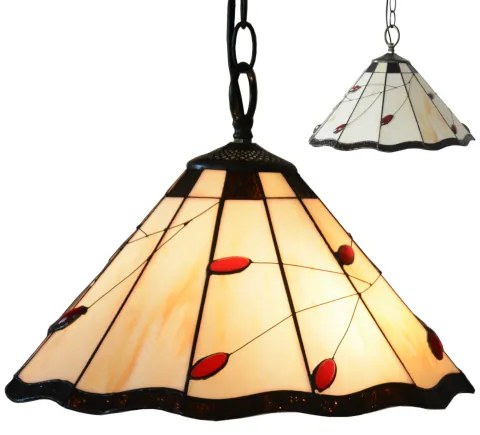 Tiffany luster do spálne Prezent 172 vzor 3