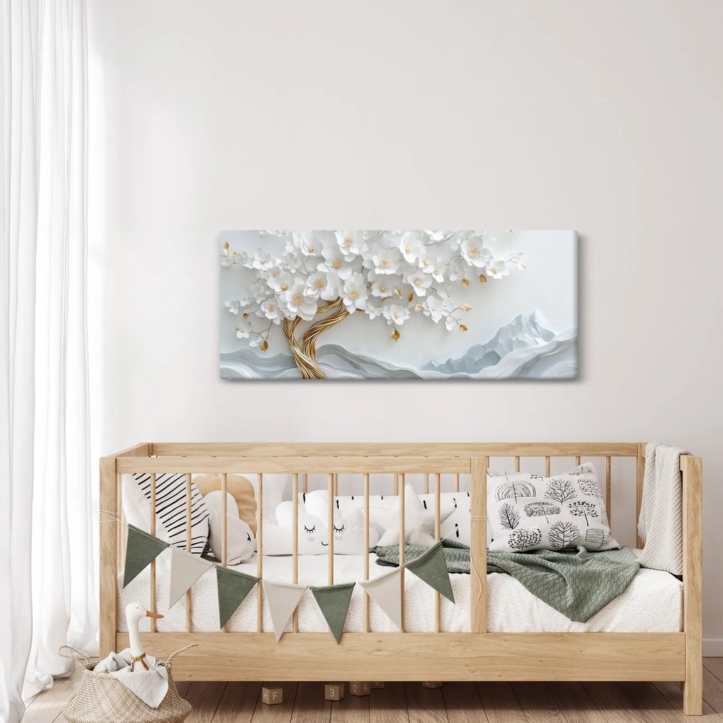 Obraz – 3D elegantný strom života (120x50 cm)