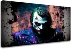 Dizajnová dekorácia na plátne Jokerova osudová hra