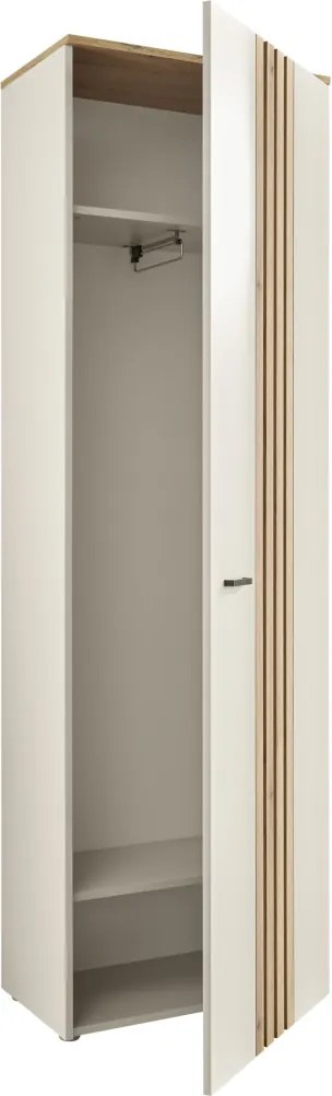 Predsieňová šatníková skriňa Lima, béžová kašmír/dub evoke