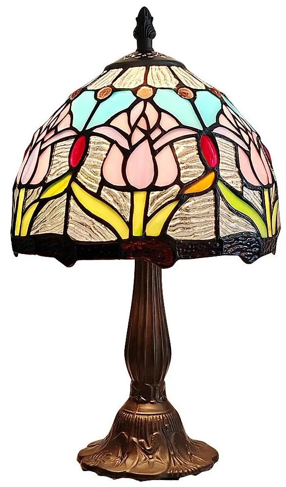 Brilagi - Tiffany vitrážová stolná lampa LORAS 1xE14/40W/230V