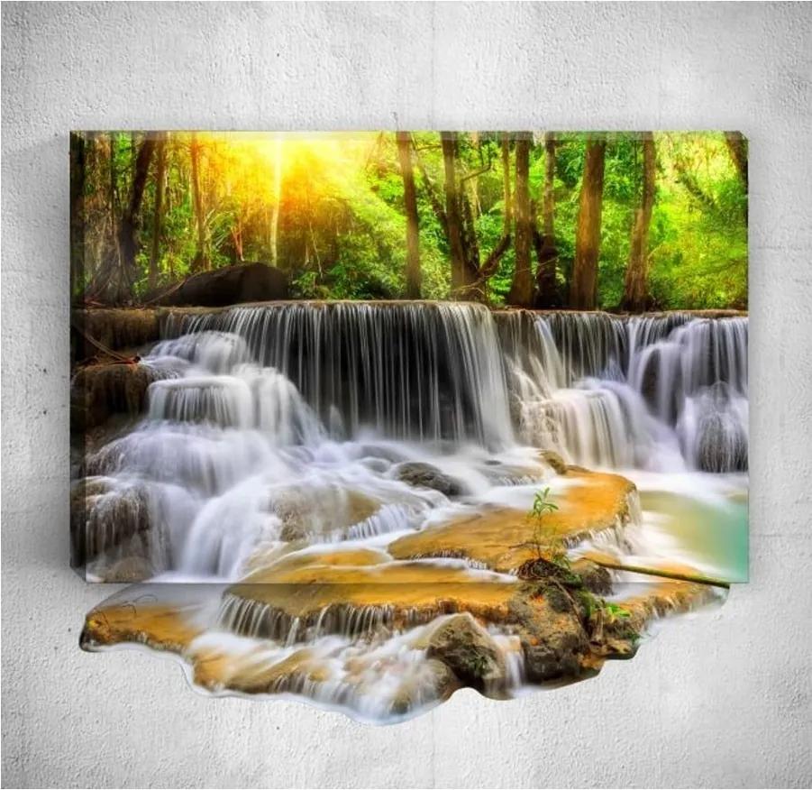 Nástenný 3D obraz Mosticx Waterfall, 40 × 60 cm