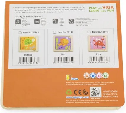 Puzzle na podložke Viga 50143 korytnačky