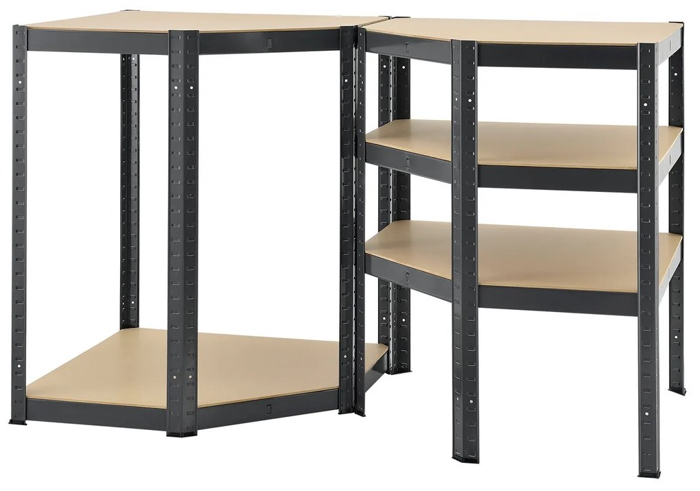 InternetovaZahrada - Rohový regál Basic 180 x 70 cm - šedý