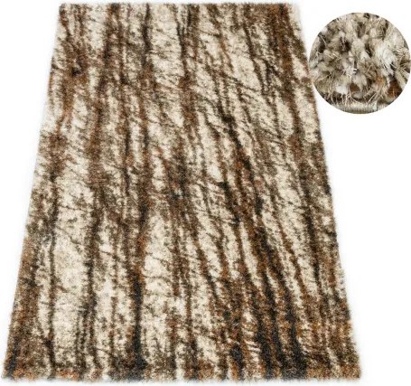 Koberec SHAGGY PUFFY Y615B antracitový / medený