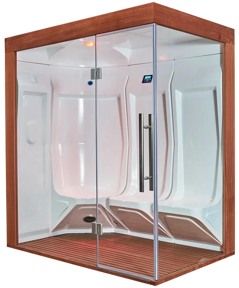 M-SPA - Parná sauna ľavá pre 3 osoby 118 x 195 x 210 cm