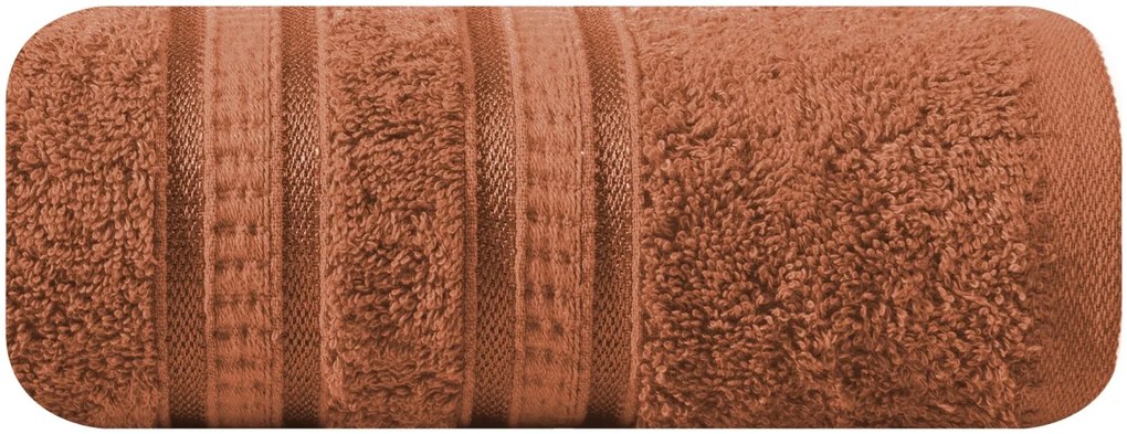 BAMBUSOVÝ UTERÁK MILA5 50X90 CM TEHLOVÁ