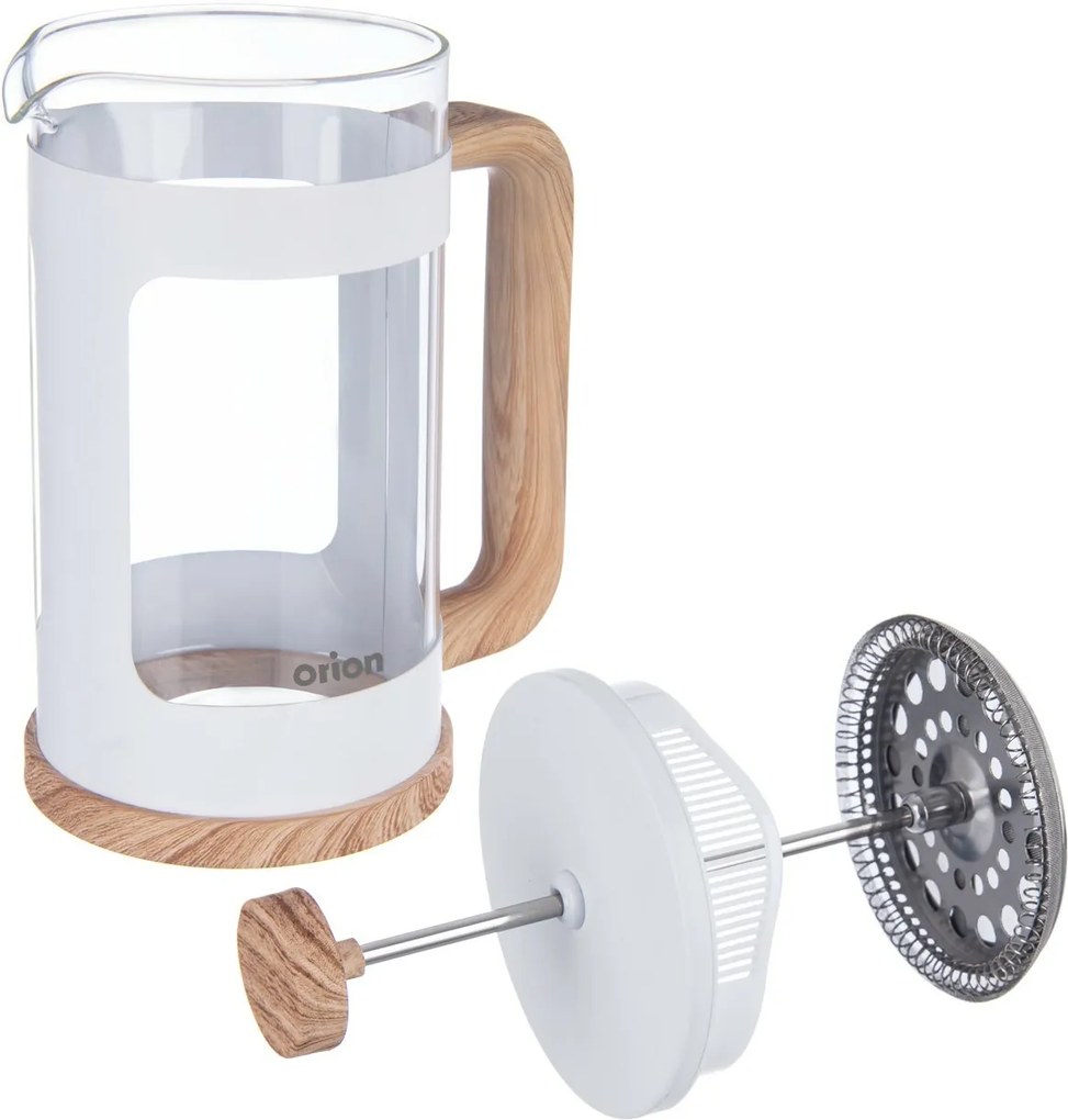 Orion Sklenená kanvica/french press Whiteline 0,65l, 0,65 l