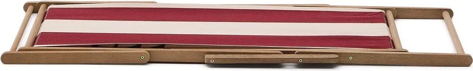 Červené drevené záhradné ležadlo Vilara – Kave Home