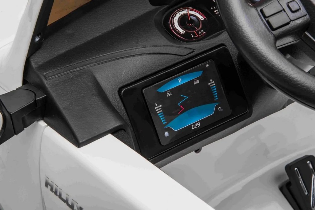 RAMIZ Elektrické autíčko - Toyota Hillux - nelakované - biele motor- 4 x 45W, - batéria 2 x 12V/7Ah - 2025