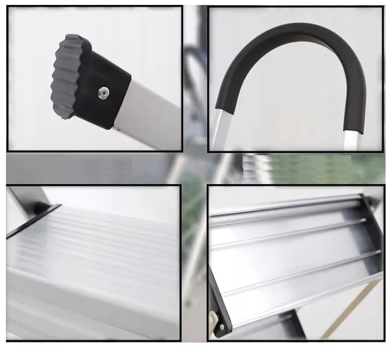 CROWNMAN Skladací 4-stupňový rebrík pre domácnosť