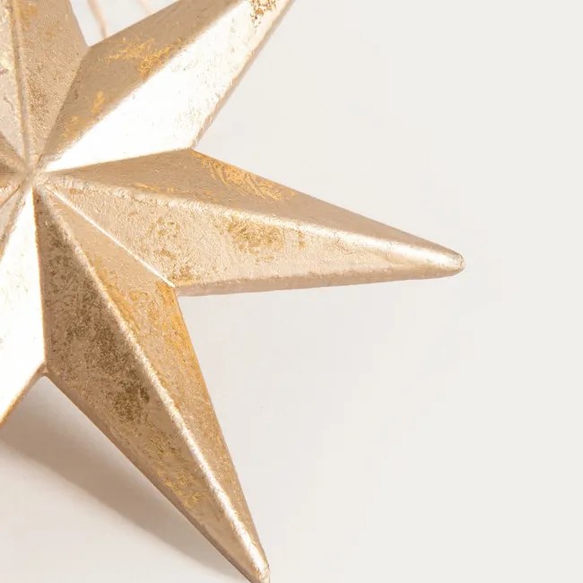 Závesná vianočná dekorácia RINNA zlatá hviezda 754227