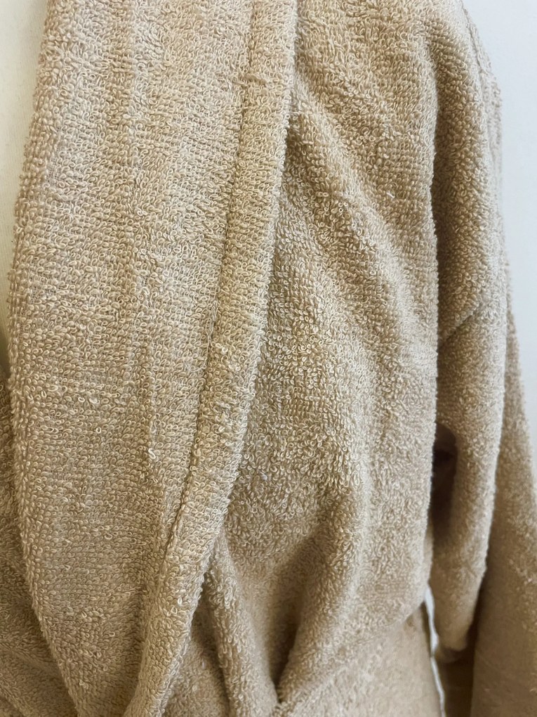 Froté deluxe unisex župan Béžový TiaHome - L