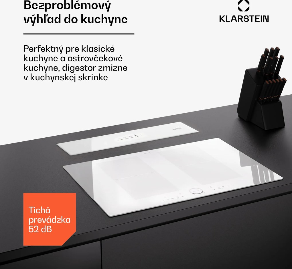 Klarstein Royal Flush Eco digestor 60 cm 604 m³/h A+