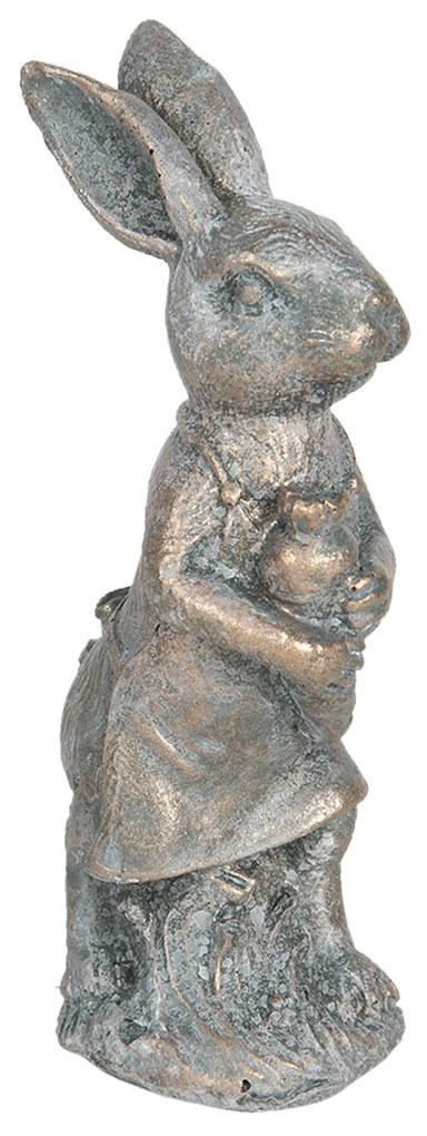 Dekorácia vintage králik s patinou - 6 * 4 * 13 cm