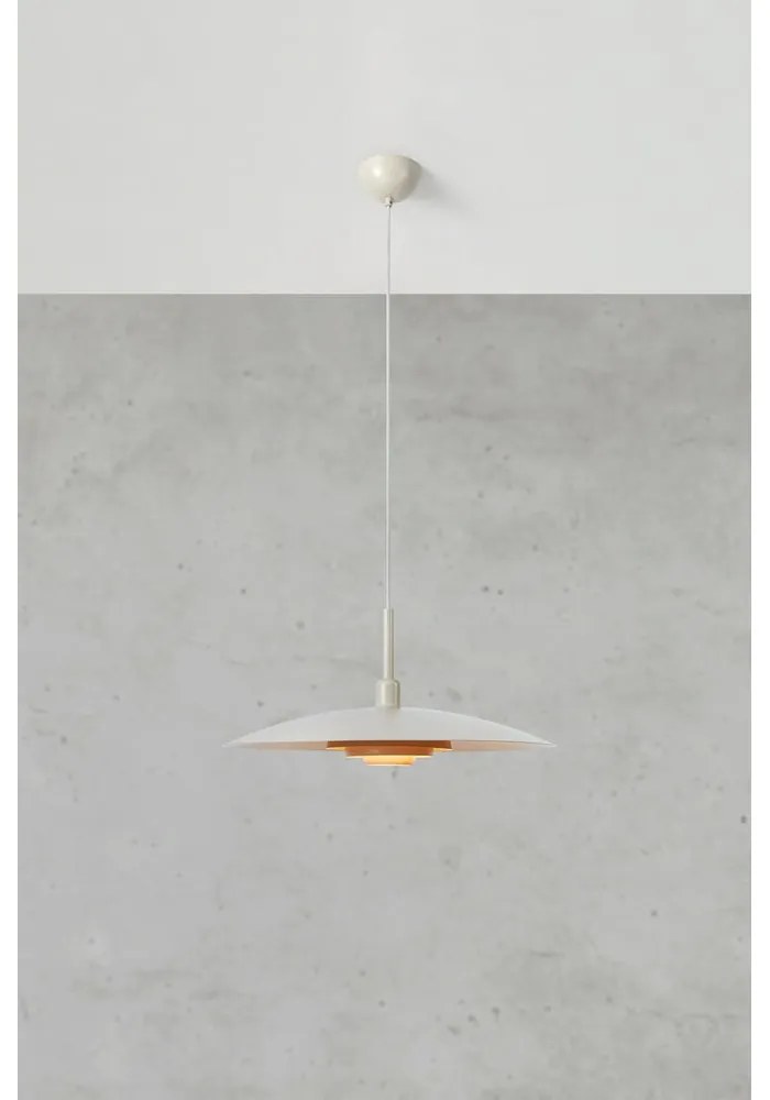 Béžové závesné svietidlo s kovovým tienidlom ø 57 cm Piny – Markslöjd