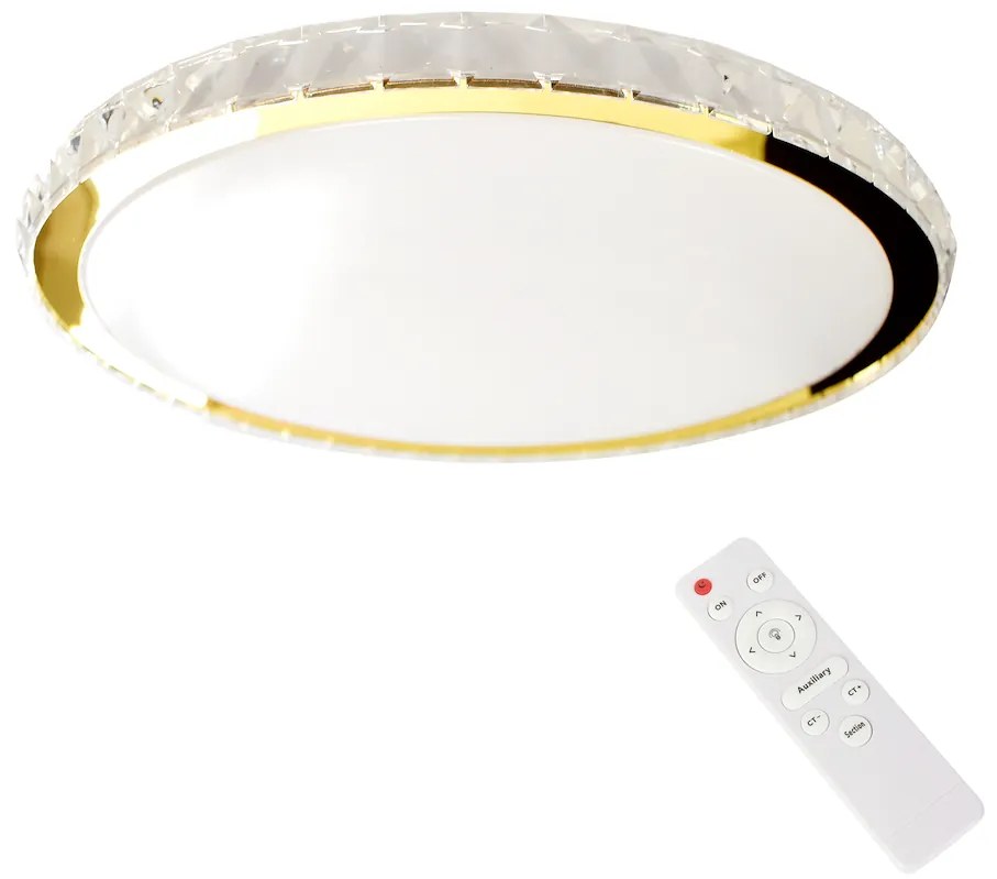 EUlight Stropné LED svietidlo Layla, 1x LED 33w, 3000-6000k, w/g, s ovládačom
