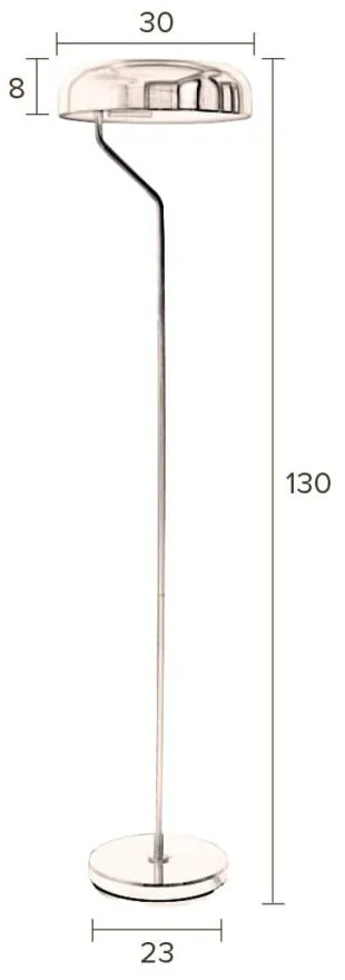 Čierna stojacia lampa Dutchbone Eclipse