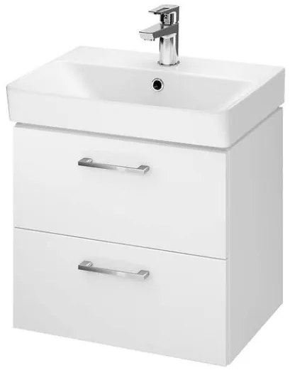 Cersanit Mille Slim, súprava závesnej skrinky a umývadla 505x380x515 mm, biela lesklá, S801-321-DSM