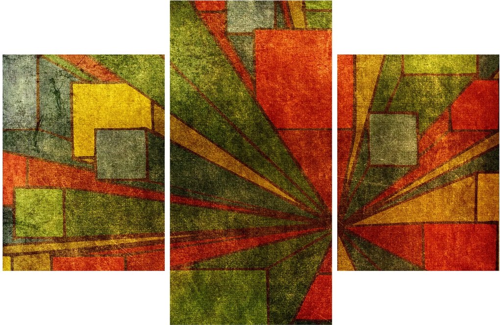 Obraz geometrické abstrakcie (90x60 cm)