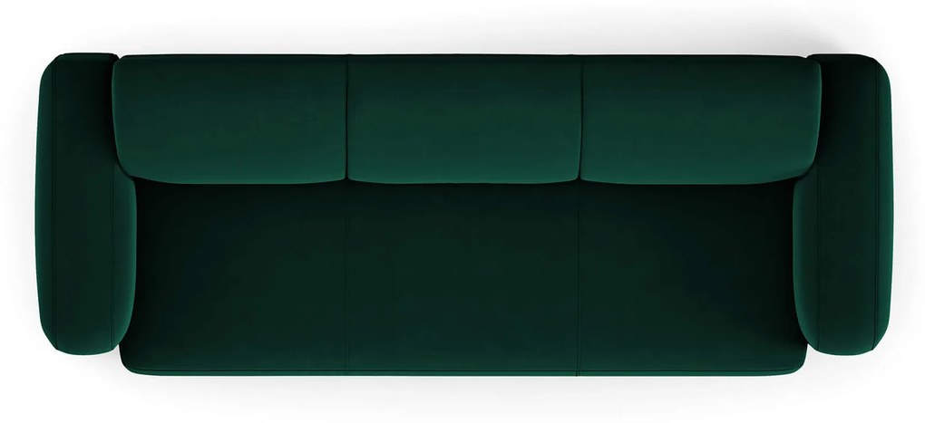 Trojmiestna pohovka gerett 235 cm zamat zelená MUZZA