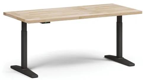 Výškovo nastaviteľný pracovný stôl do dielne, elektrický, 1700 x 800 x 690-1340 mm, čierna podnož