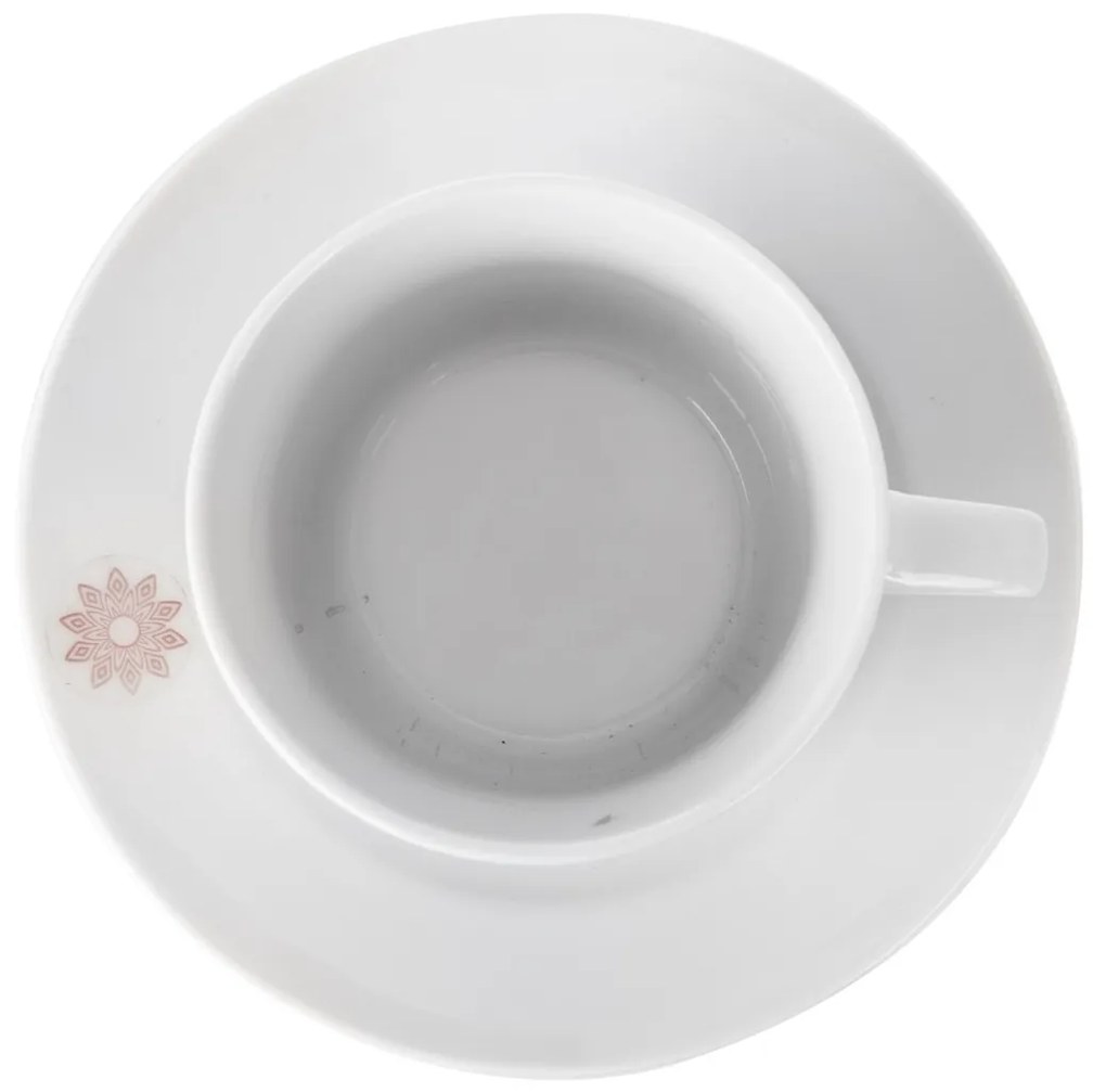 Hrnček s tanierikom MONA, 0,18 l, porcelán, 12 ks