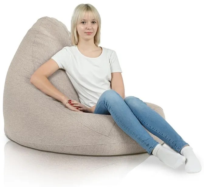 Sedací vak Drop XXL Balance Recycling Farba: Čierny