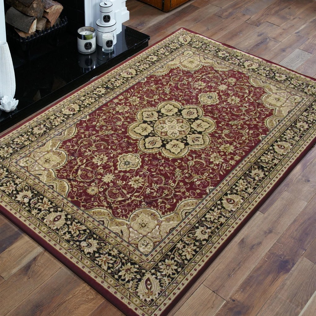 DY Červený orientálny koberec Exclusiv 03 Rozmer: 100x200 cm