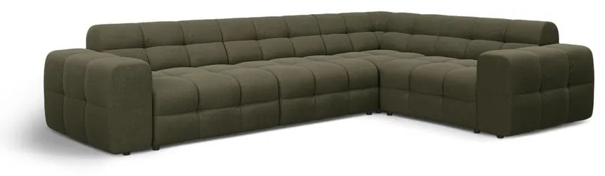 Zelená rohová pohovka (pravý roh/do L) Kendal – Micadoni