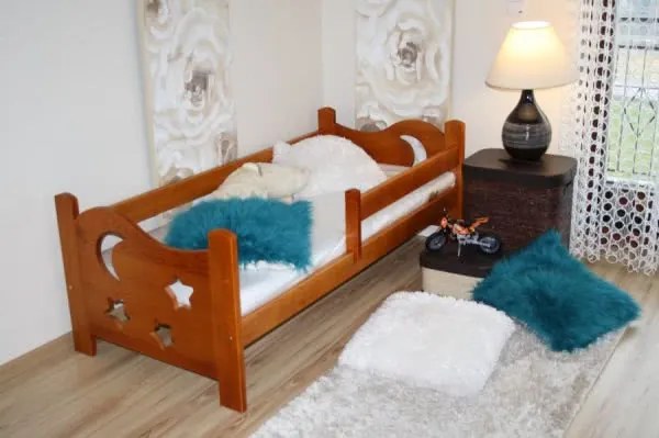 Detská posteľ SEVERYN, jelša-lak, 70x160cm