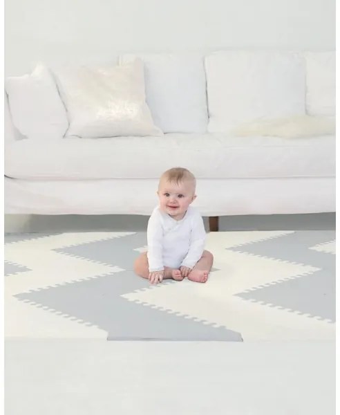 Skip Hop - Penové puzzle 72ks šedá/béžová