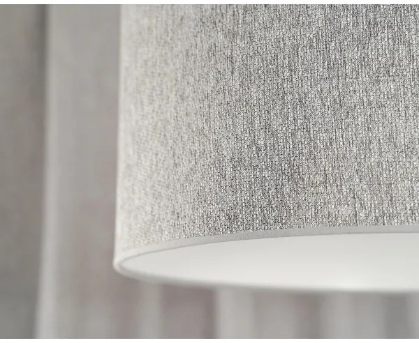 Duolla - Prisadený luster ROLLER ECO RECYCLING 1xE27/15W/230V pr. 45 cm šedá