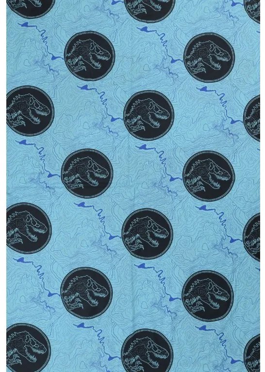 Svietiace bavlnené obliečky JURSKÝ SVET modré Rozmer obliečky: 70 x 90 cm | 140 x 200 cm