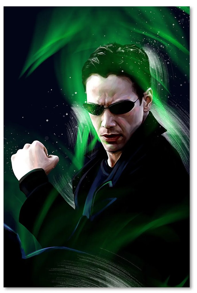 Gario Obraz na plátne Matrix, Keanu Reeves alias Neo - Dmitry Belov Rozmery: 40 x 60 cm