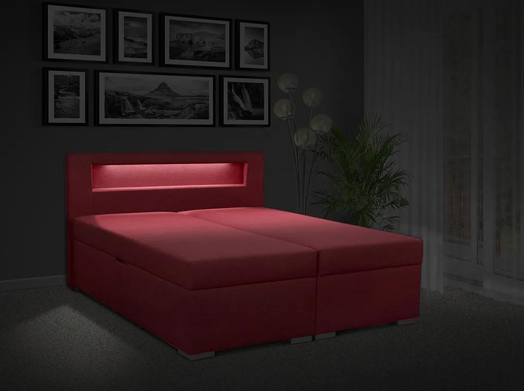 Čalúnená posteľ s úložným priestorom Bolero 160 Typ farebného prevedenia: Savana modrá 80, Typ čela: A