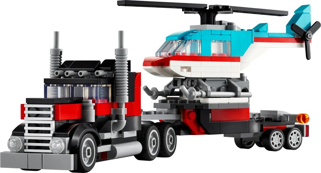 LEGO Creator 3v1 – Kamión s helikoptérou